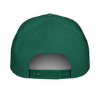 Deer crossing sign kelly green rope hat with white rope back view – adjustable snapback