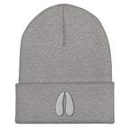 Gray heather deer track beanie – embroidered winter hat for deer hunters all season long