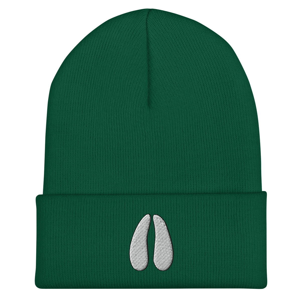 Spruce deer track embroidered beanie – deer hunting cold weather hat for men and women