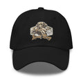 Local Boy printed black dad hat front view – duck hunting outdoor cap