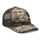 Local boy hunting dog trucker hat right front view