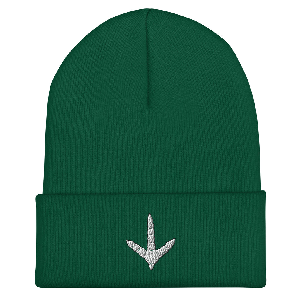 Spruce turkey track embroidered beanie – outdoor hunting hat for turkey hunters in cold weather