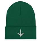 Spruce turkey track embroidered beanie – outdoor hunting hat for turkey hunters in cold weather