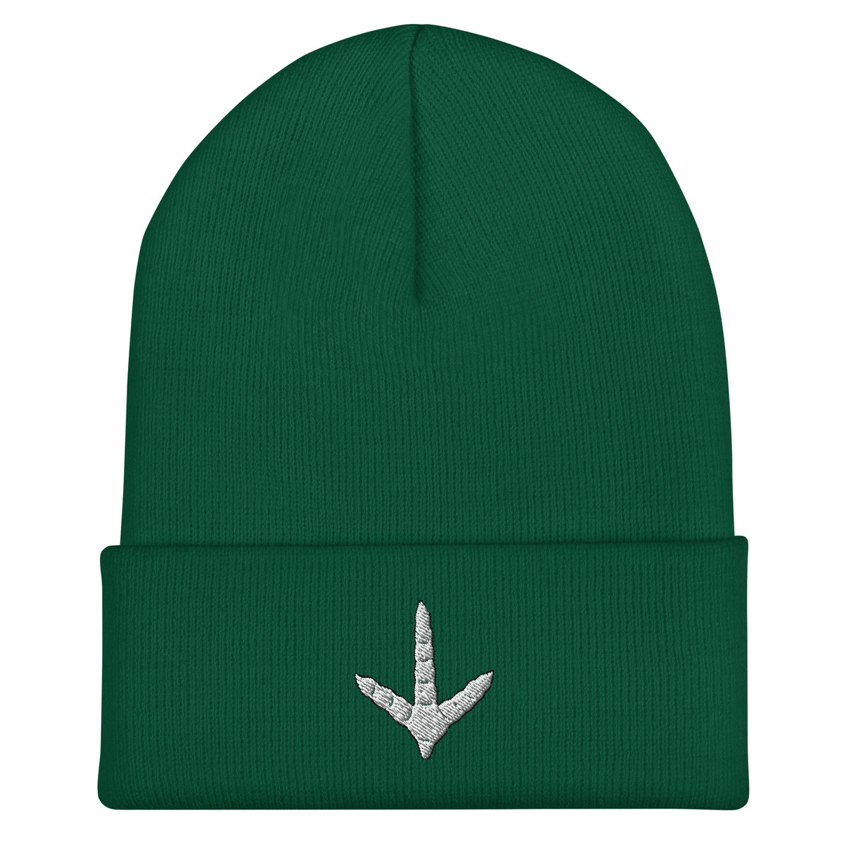 Spruce turkey track embroidered beanie – outdoor hunting hat for turkey hunters in cold weather